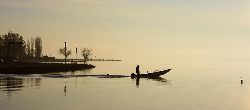 boat on river